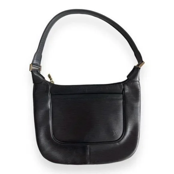 Authentic LOUIS VUITTON Epi Leather Matsy Vintage Black Shoulder Bag Purse Tote - Picture 2 of 8